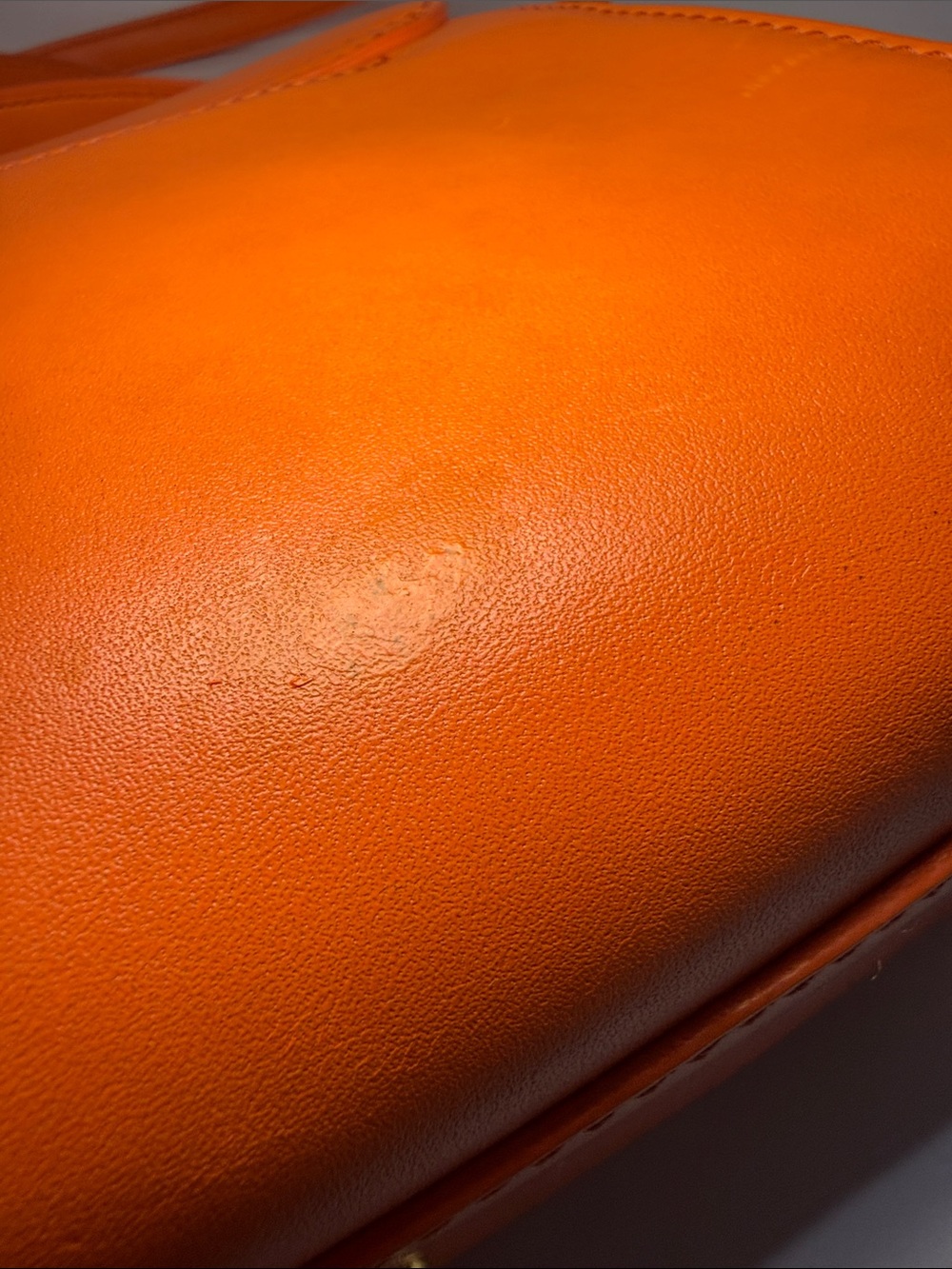MCM Orange Leather Top Handle Crossbody Bag - Picture 6 of 12